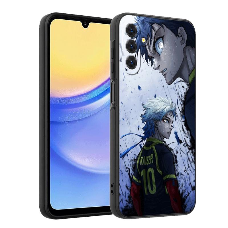 Blue L-Locks Isagi Yoichi Soft Phone Case for Samsung A17 A37 A57 A16 A26 A36 A56 A15 A25 A35 A55 A14 A24 A34 A54 A13 A23 A33 A5