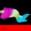 Multicolors Belly Dancing Fan Gradient Color Square Dancing Practice Dancer Tool  Dance Accessories