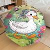 1PC Duckling, Flowers Automatic Open/Close Umbrella with Windproof, 8-Rib Sturdy Canopy, Durable Ribs, Fashionable Design, Outdoor Accessory, Fun Prin
