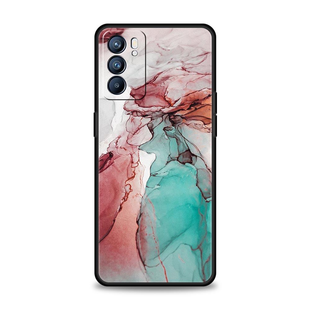 Vintage Marble Phone Case For Oppo Reno 13 12 11 10 7 F Find X5 X6 A98 A80 A79 A78 A57 A54 A31 A17 Pro 5G Soft TPU Cover Fundas