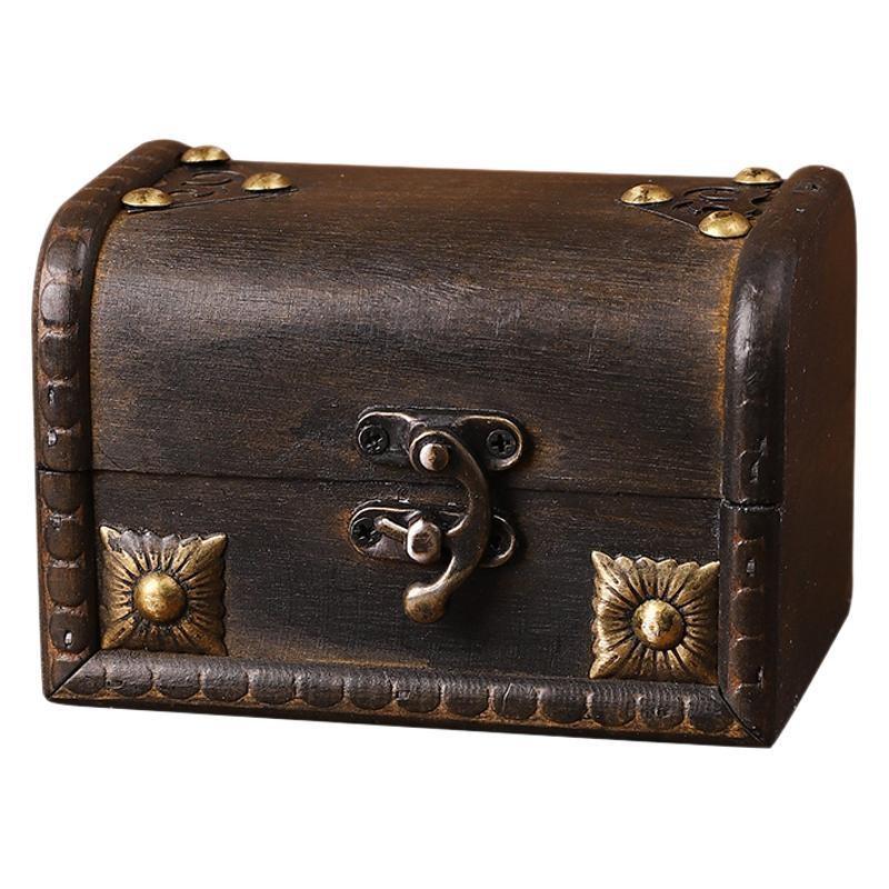 Storage Wooden Classic Box With Lid For Desk And Home Decoration Organization