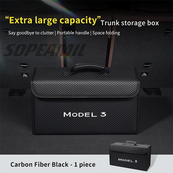 Car Trunk Storage Box Organizer Foldable Stowing Tidying Bag Tesla Model 3 Model Y Model S Model X CyberTruck Roadster Model Y L