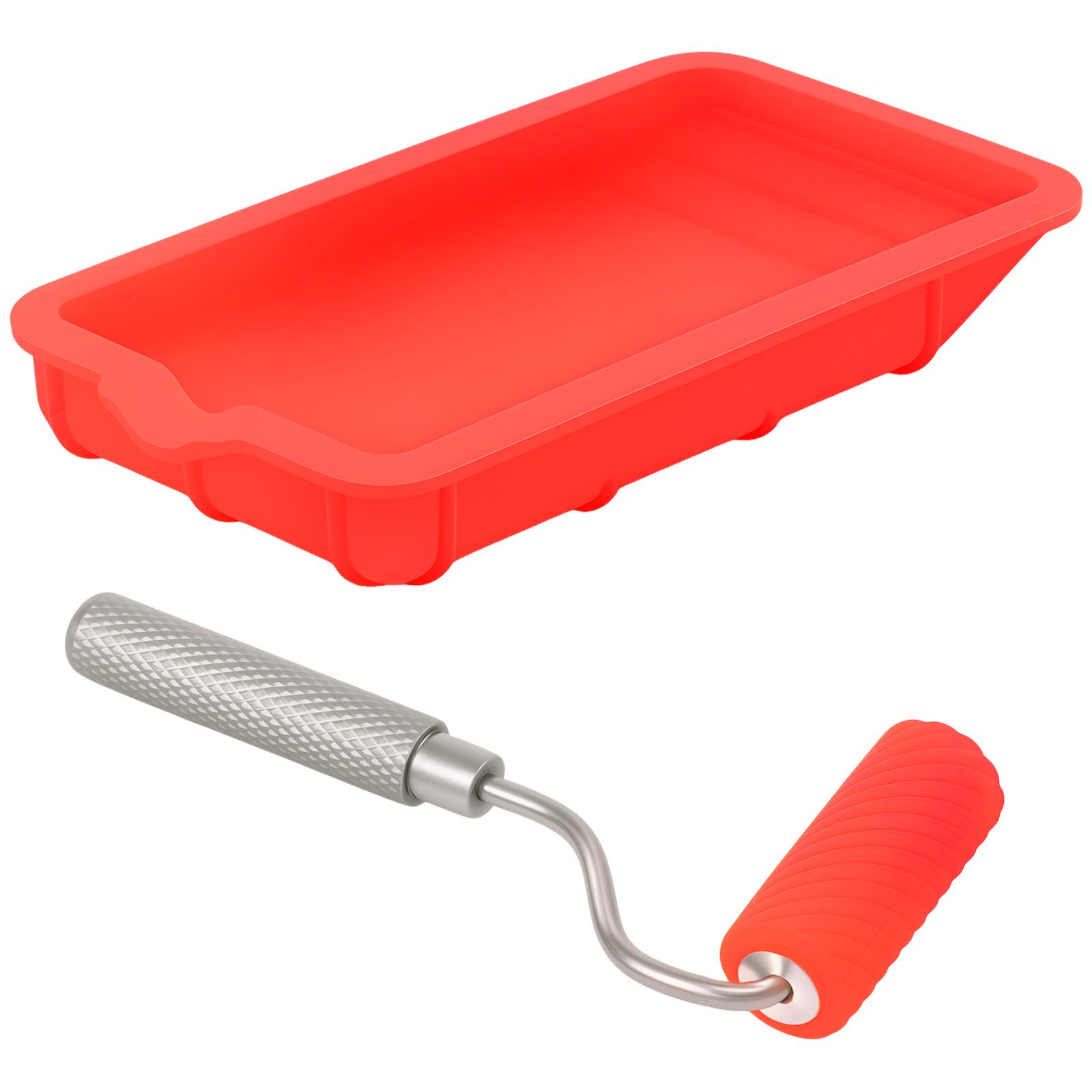 Paint Tray Reusable Paint Set  Wood Glue Roller and Tray Efficient Woodworking Tool Paint Tool Combination for Artwork Art Craft