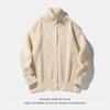 Japanese Style Men's Vintage Turtleneck Cardigan Sweater Autumn Winter Casual Relaxed Solid Knitwear