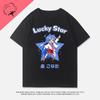 Anime Shirt Lucky Star Konata Camiseta Hot Sale Cotton Comic Y2k Clothes Cartoon Izumi Kagami Aesthetic Print Tee Unisexga Tops