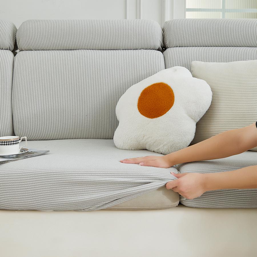 Four-season universal new solid color sofa hats jacquard all-inclusive sofa cushion covers non-slip breathable sofa hats wholesa