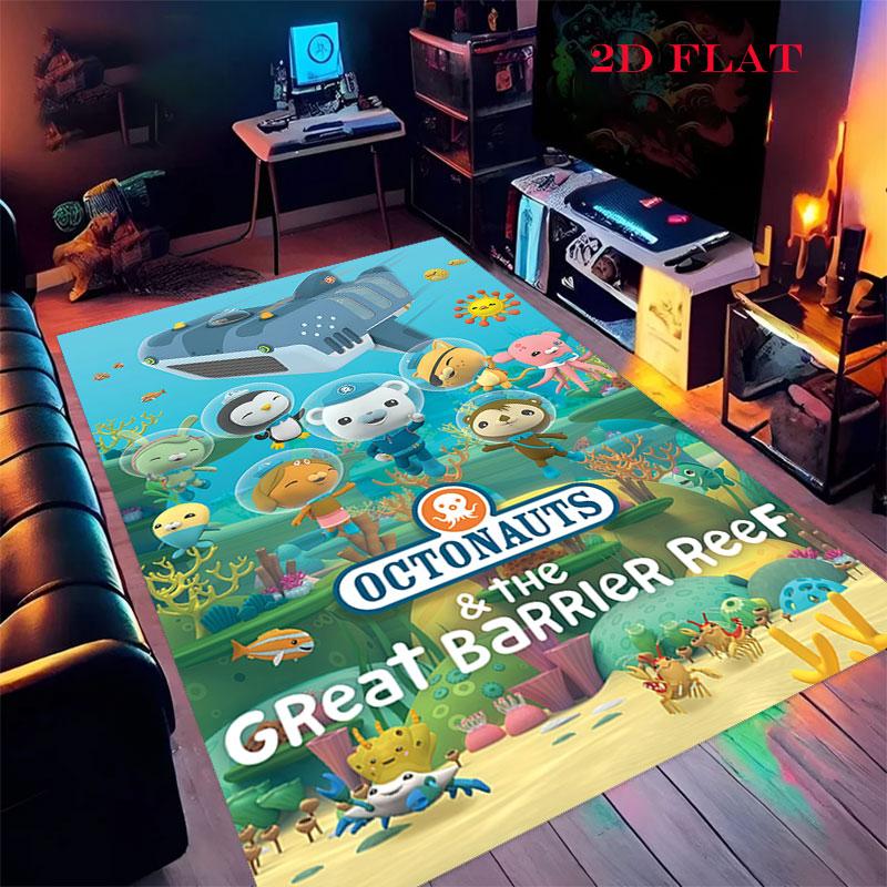 Octonauts History Carpet Rug for Living Room Bedroom Home Sofa Decoration,Kids play Nonslip Floor Mat