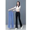 Women's Summer Lyocell Tencel High-Waisted Micro-Flare Jeans - Slimming, Elastic, Bell Bottom, Nine-Tenth Length, 2026 Style