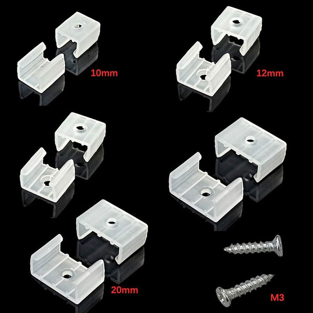 10PCS Transparent LED Strip Buckles Free Welding Corner Connectors  For LED 5730/5050/2835