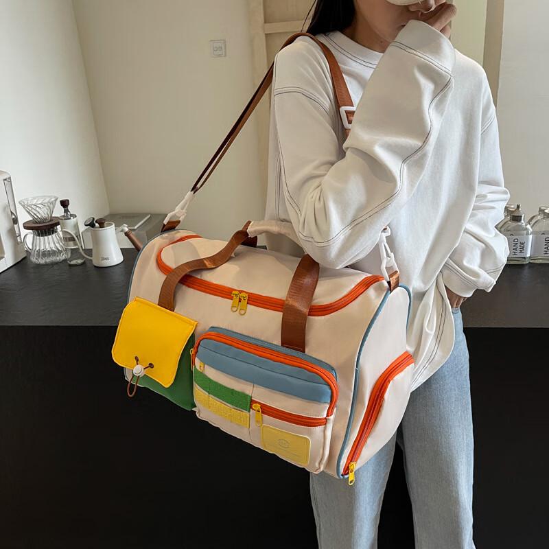 OLOMM Fashion Travel Duffle Bag with Shoe Compartment
