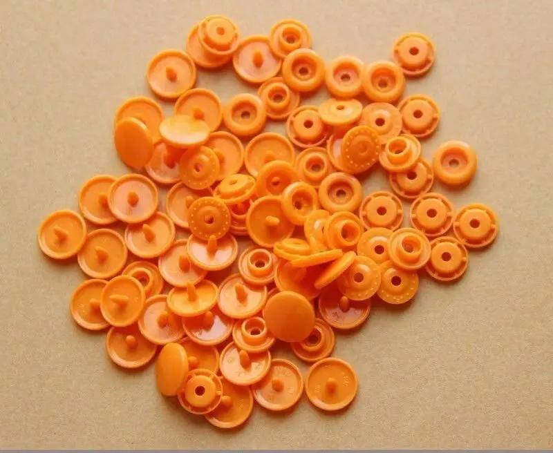 100 Sets Plastic Snaps Button Fasteners T3 Bag Folder Dark Clasp Button Resin Garment Accessories For Clothes