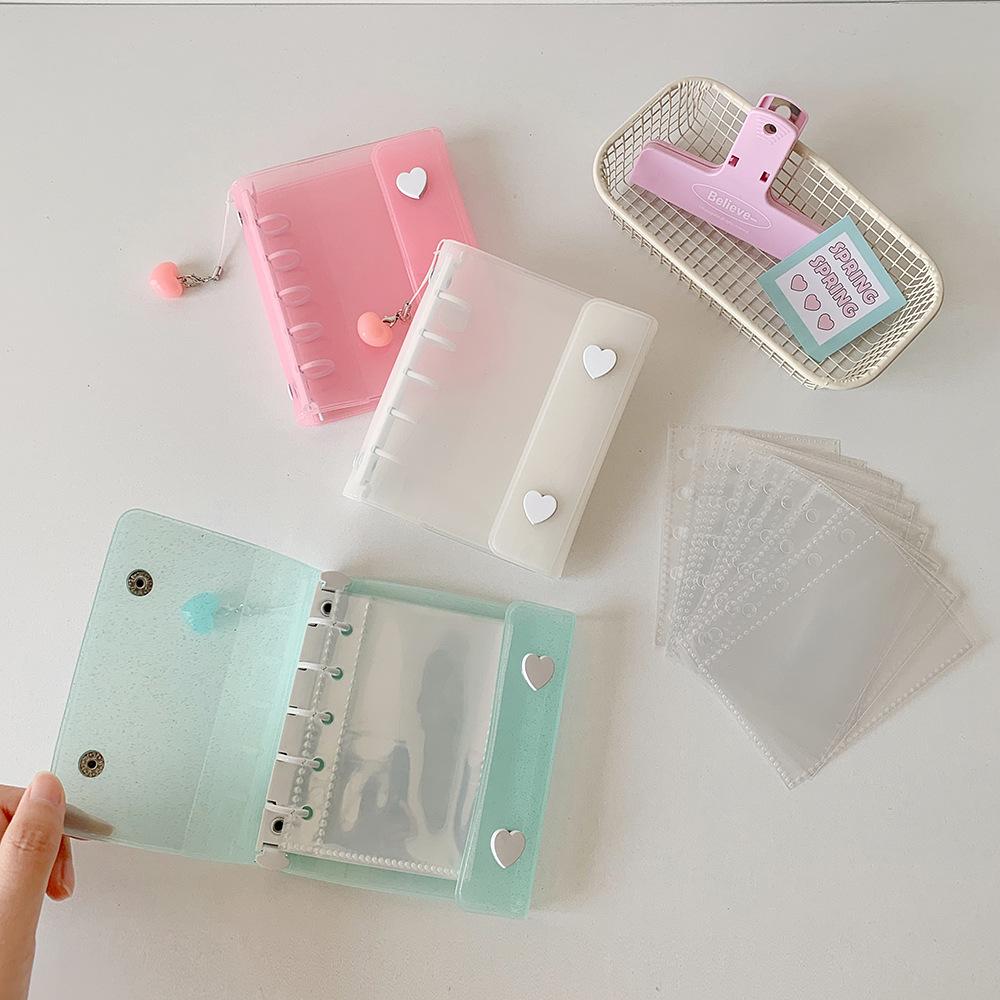 3in ID Photo ID Photo Photocard Frame Loose-leaf Binder Card Protective Case  School Stationery