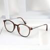 New Minimalist Round Frame Anti Blue Light Glasses Fashionable and Versatile Flat Light Glasses