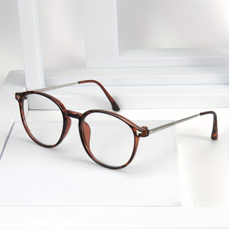 New Minimalist Round Frame Anti Blue Light Glasses Fashionable and Versatile Flat Light Glasses