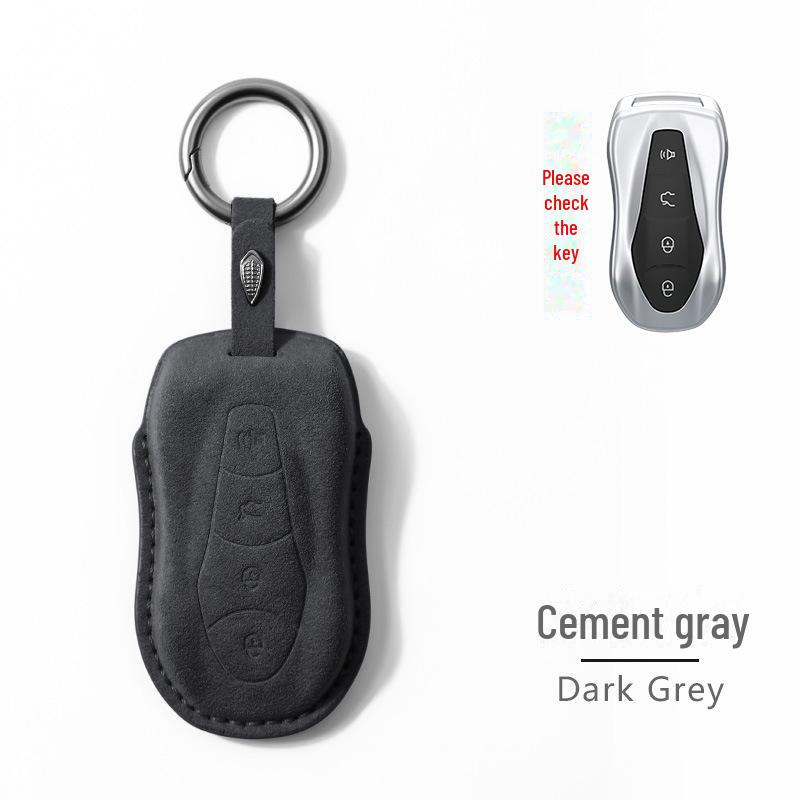 Geely Autoschlüsselhülle für Emgrand GS, Boyue, X3, X6, King Kong, X1, Borui - Leder Schnallenetui für Vision S1