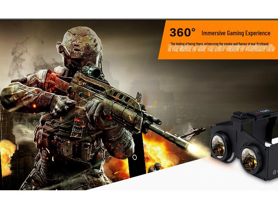 New Foldable 3D VR Glasses for Mobile - Panoramic Virtual Reality Viewer