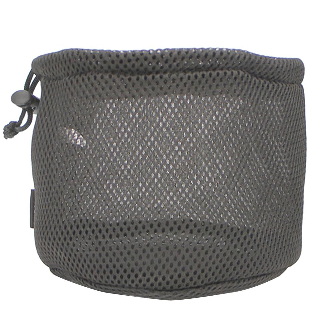 Outdoor Camping Pots Storage Bag Black Nylon Mesh Bag Travel Stuff Sacks Drawstring Bag Picnic Cookware Storage Pouch