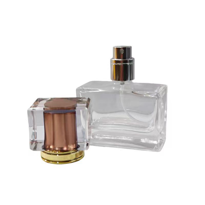 30ml Premium Refillable Glass Perfume Spray Bottle with Crystal Cap
