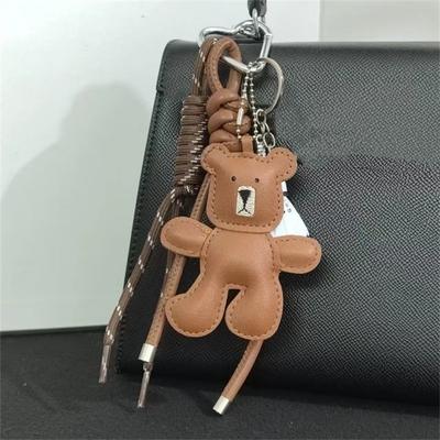 Geflochtenes Seil Bär Schläger Schlüsselanhänger Badminton Kleiner Bär Tasche Aufhängung Leder Tasche Anhänger Freundschaft