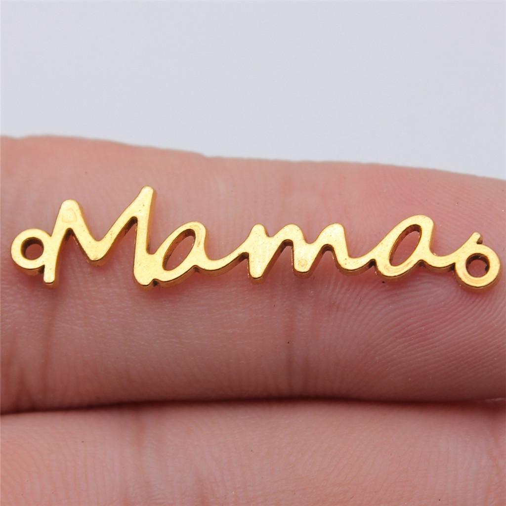 Letter Plate Connectors Alphabet A-Z Antique Bronze Zinc Alloy Jewelry Making Craft Parts DIY Connect Parts