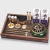 Messing Weihrauchbrenner Tragbar DIY Zen Weihrauchbrenner Siegel Weihrauch Keramik Set Hand Duftpulver Herstellung Weihrauchbrenner