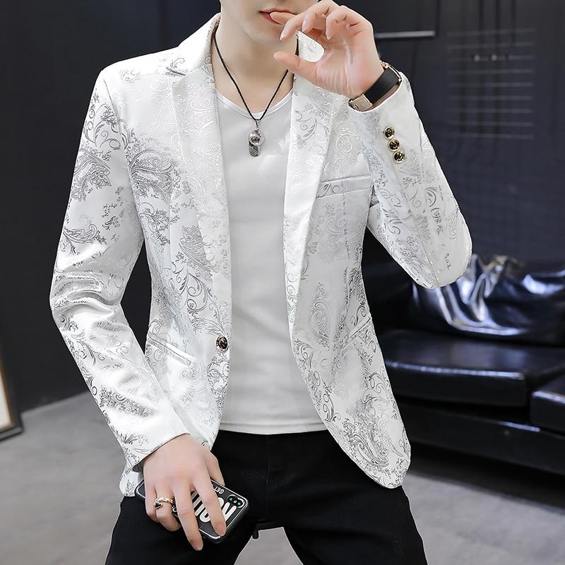 Mens Slim Fit Blazer Jacket Men Blazer Wedding Party Suit Jacket Coats