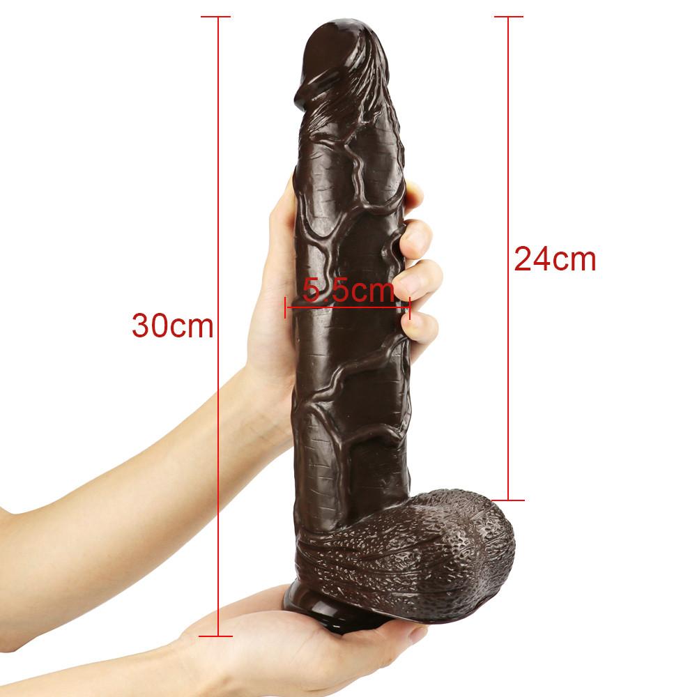 30CM realistické dildo měkké obrovské erotické hračky pro ženy a muže