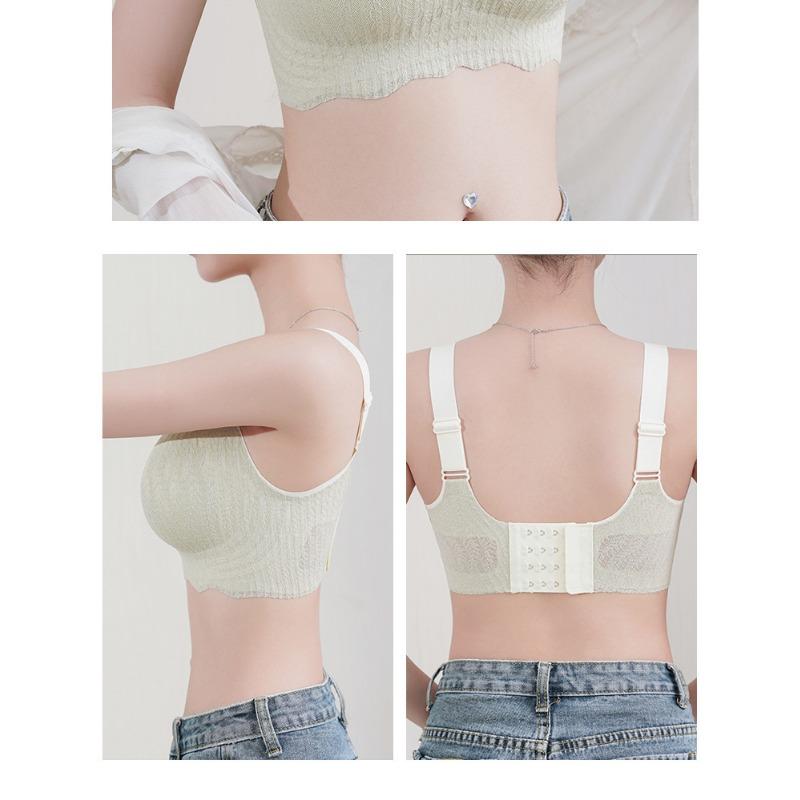 Women Plus Size Seamless Wireless Thin Shaping Bra For Large Breasts