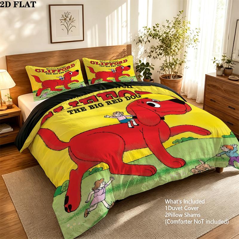 Pimpa Bedding Quilt Set Quilt Cover Pillowcase Home Decoration Birthday Gift (1 * duvet cover + 2 * pillowcase, without core)
