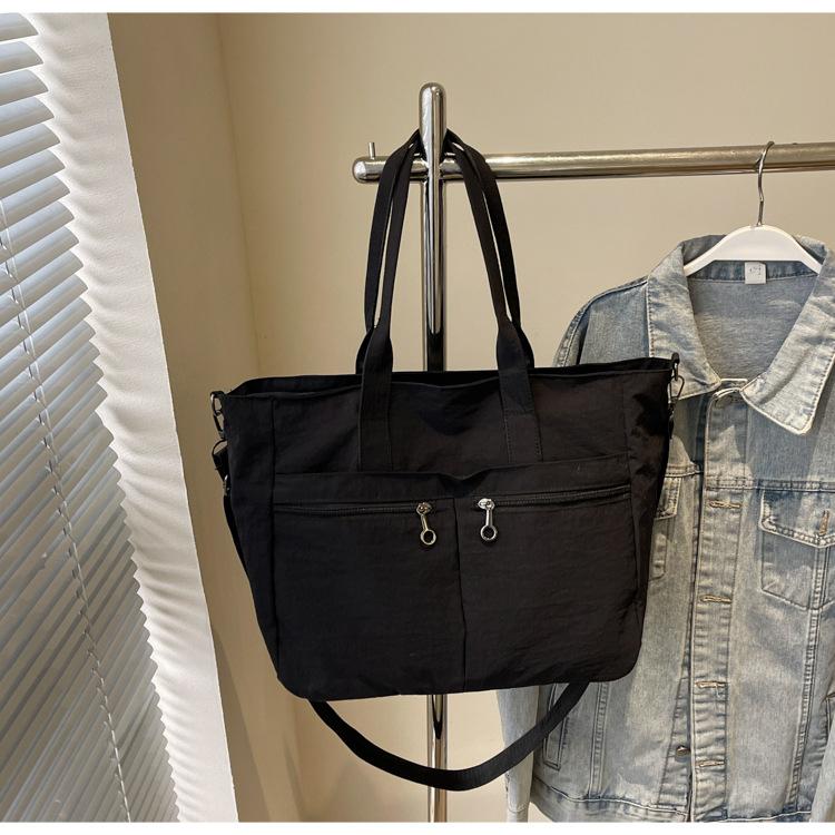 Canvas Bag Women's Large Capacity  New Summer Versatile Messenger Bag Casual College Student Tote Bag