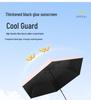 Fully Automatic Five-Fold Umbrella with Black Glue Sunscreen, UV Protection, and Dual-Use for Rain or Shine