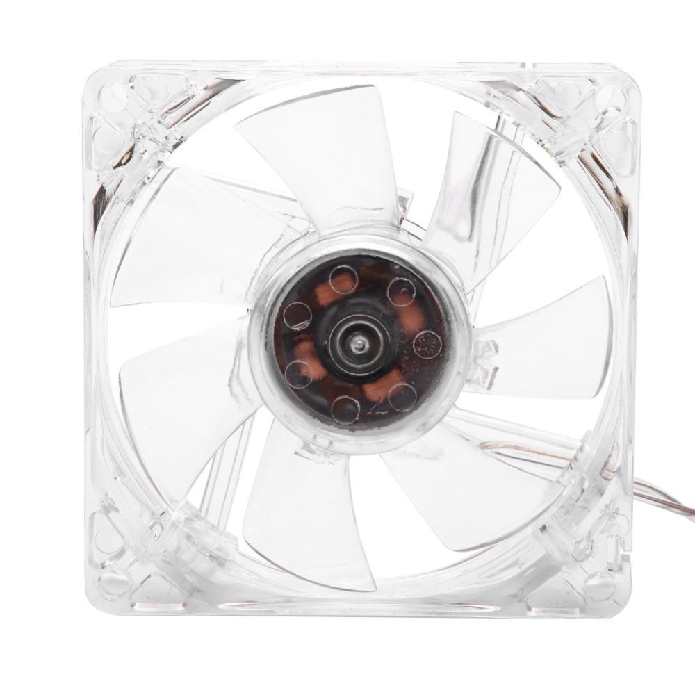 

8cm Size USB Cooling Fan LED Light 5V Power Transparent Cooling Fan Colorful Light Computer Cooling Fan Cooling Case