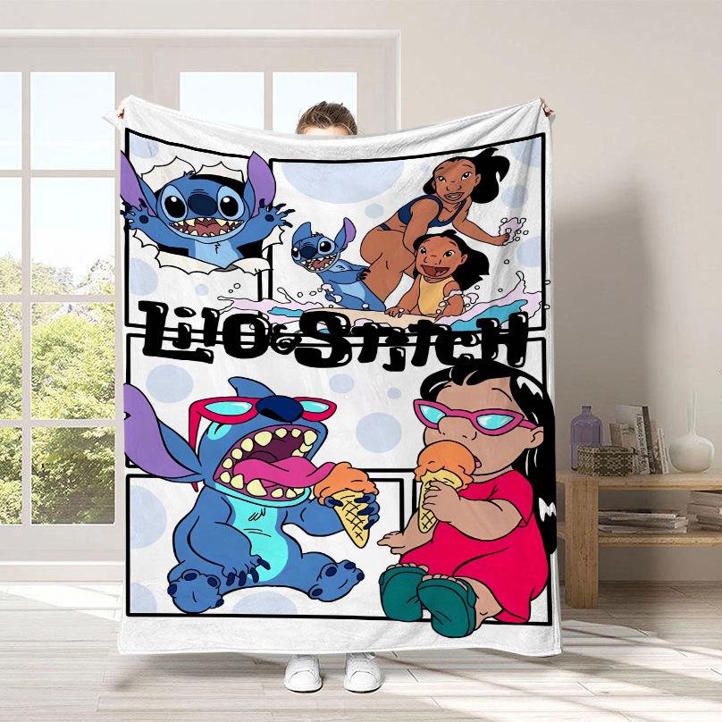 Couverture Dessin Animé Stitch Couverture Peluche Mignonne Stitch Couverture Quatre Saisons