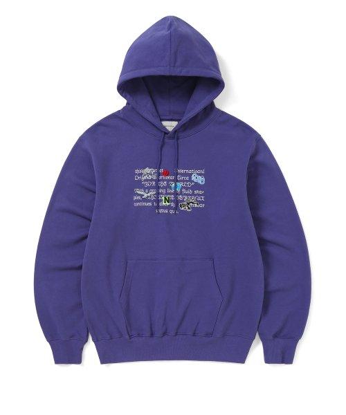 Thisisneverthat Sticker Hoodie Purple S