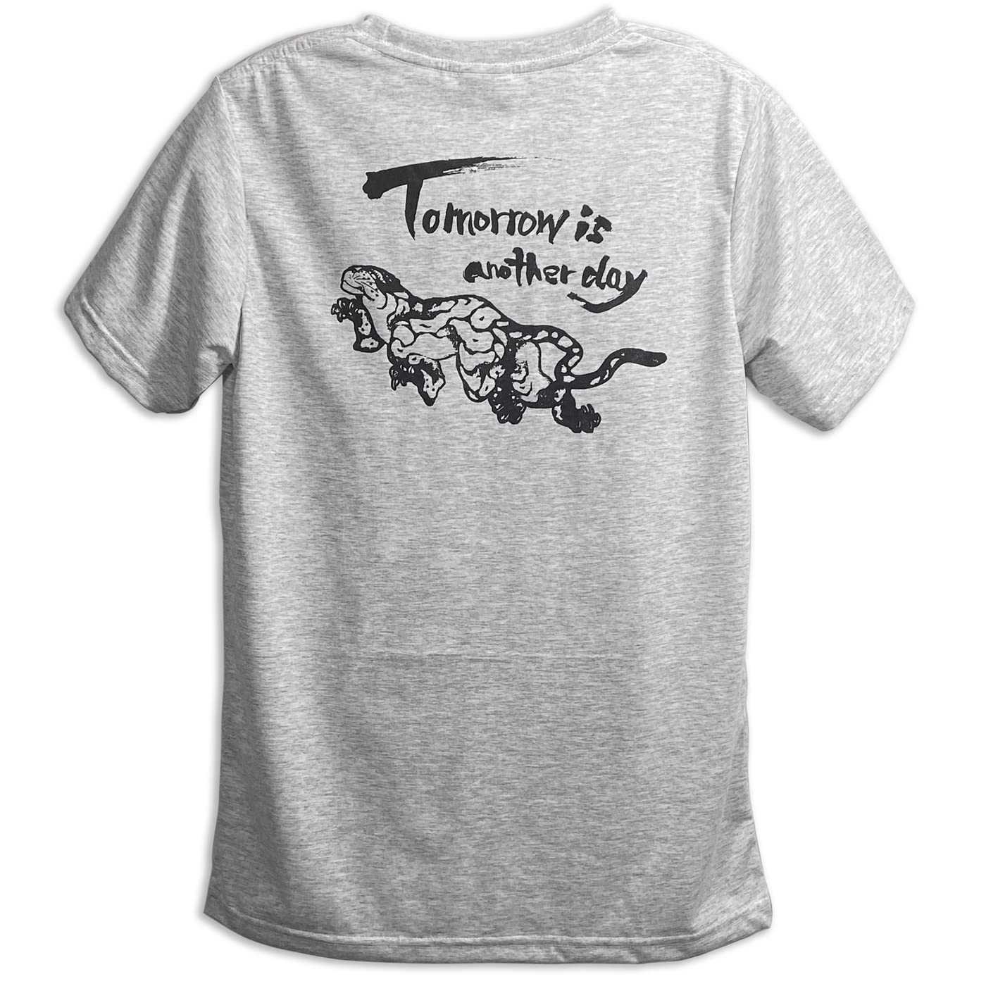 Футболка мужская Heather Gray XXL [Fortuna Tokyo] Укиё-э  Завтрашний день.  Хокусай Тигр.