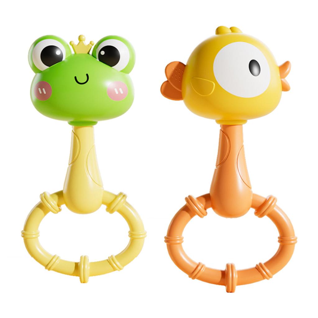 Baby Rattle Shaker Toy For Early Development Safe ABS Plastic Grasp Training Sensory Auditory Stimulation Shake Bell Toy