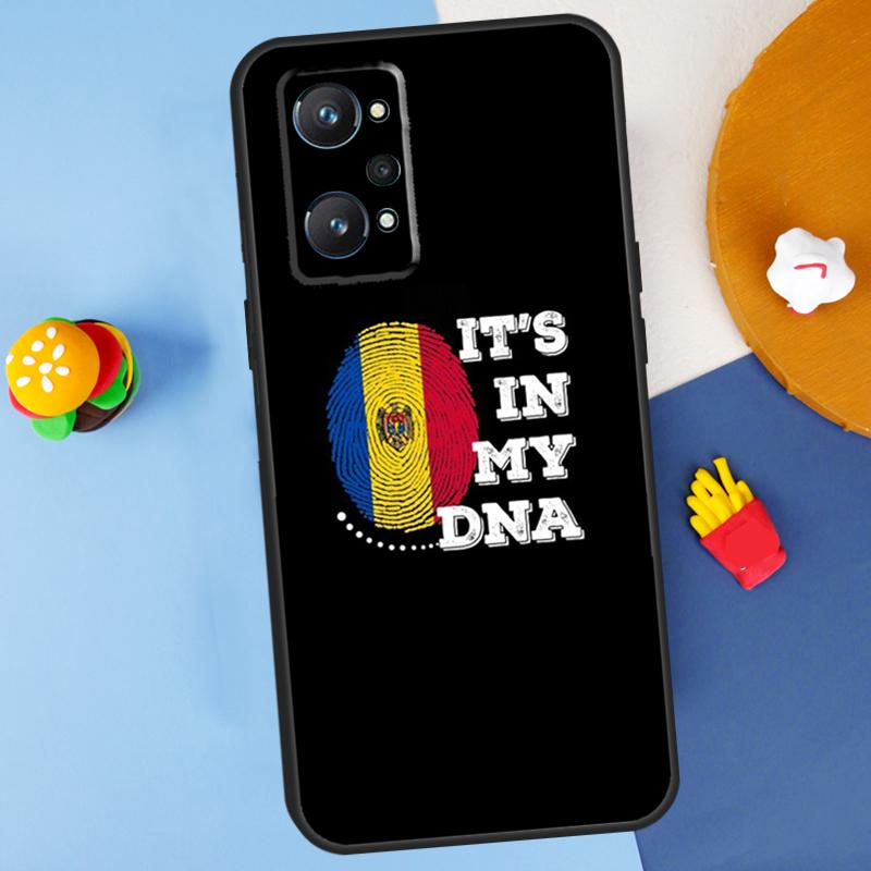 Moldova Flag For Realme C55 C67 C61 C75 C53 C51 C21Y C25S GT 6 6T 5 GT7 Pro 10 11 12 13 14 Pro Plus Case