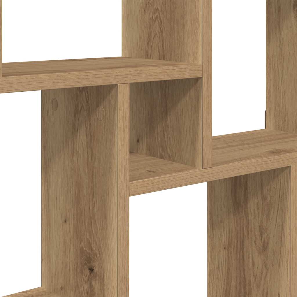 Cube Shelf Artisan Oak 90 x 15 x 119.5 cm Particleboard
