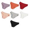 Cotton Underwear for Women Low Rise Ribbed Cheeky Bikini Panties Breathable High Cut Sexy Hipster Briefs