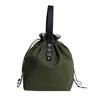 Nordic simple ins drawstring letter webbing insulated meal bag industrial canvas portable lunch box bag