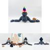 Nuovo Peluche Scimmia Gorilla Tag Bambola Giocattolo Morbido Con Cappello Alto 25cm