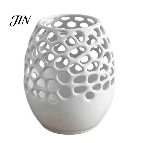 Pen Holder Modern Honeycomb Holder, 3D Printed Hollow Design Writing Utensil Container, Stylish Desk Organizer for Pencils Makeup Brushes And Brush