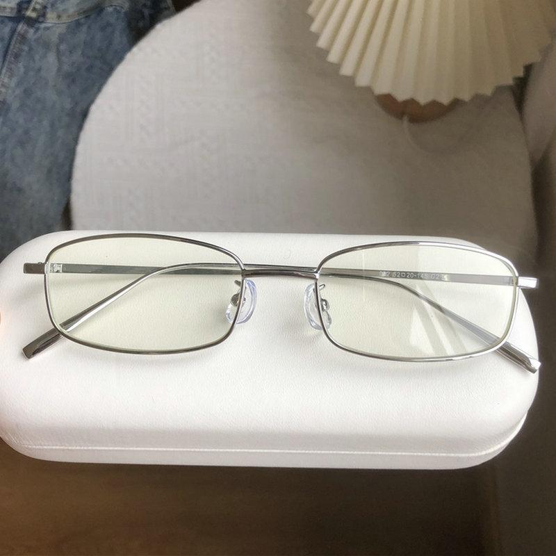 

New Y2K Harajuku Small Square Frame Glasses Women Retro Metal Eyeglasses Clear Reading Spectacle Blue Light Blocking Eyewear