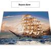 HUACAN Landscape Paint Diamonds 5D Full Square Drill Sea Decoration Home DIY Mosaic Sailboat