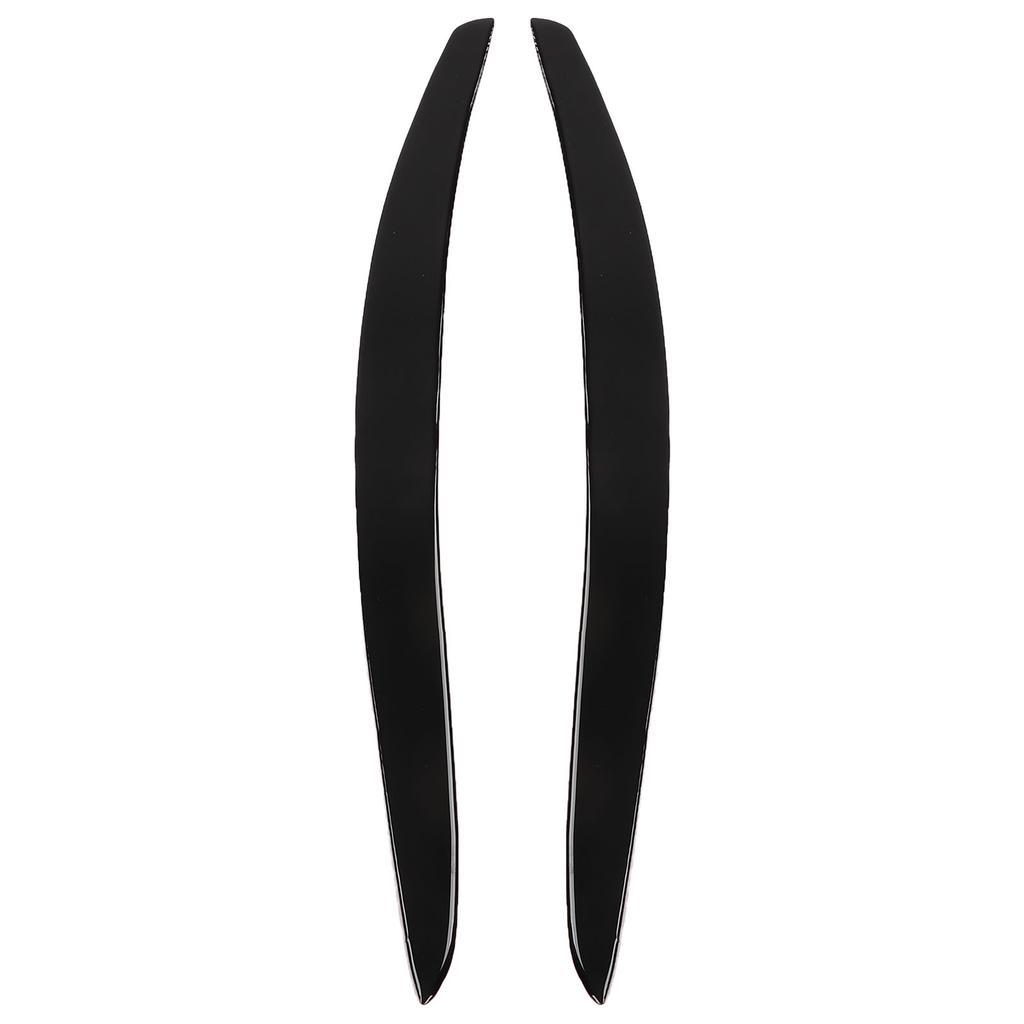 2 Pcs Headlight Eyebrow Glossy Black Trim Front Left Right Decoration for 3 Series Coupe E92 2006‑2012