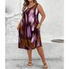 IHUASU Fashion Spring Autumn O-Neck Sleeveless   Casual Dresses