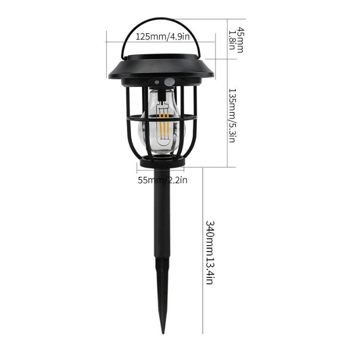 Waterproof Solar Wall Lamp: Outdoor Courtyard Light with Automatic Induction and Decorative Night Illumination.
