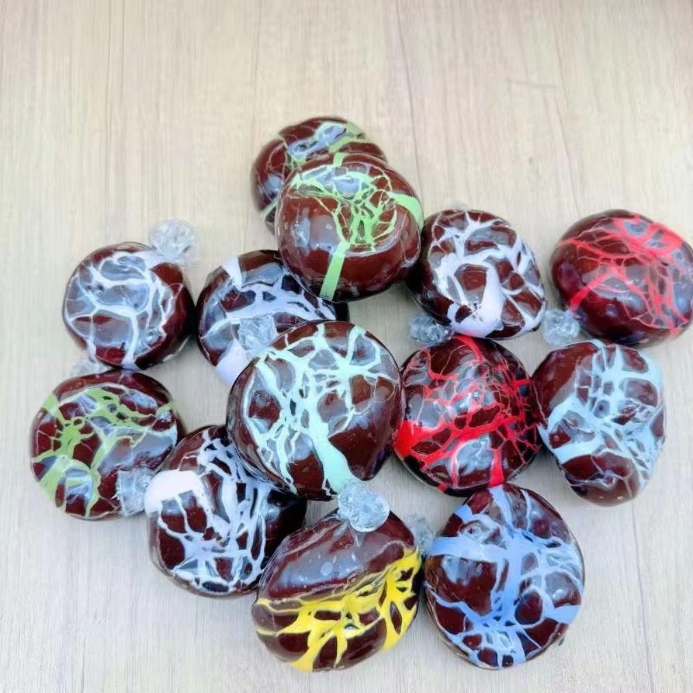 Minz-Schwarze Schokolade Sensorischer Fidget Knackiger Ball Wachsbeschichtung Stressabbau Langsamer Rückprall Weicher Stressball Handgefertigter Ball