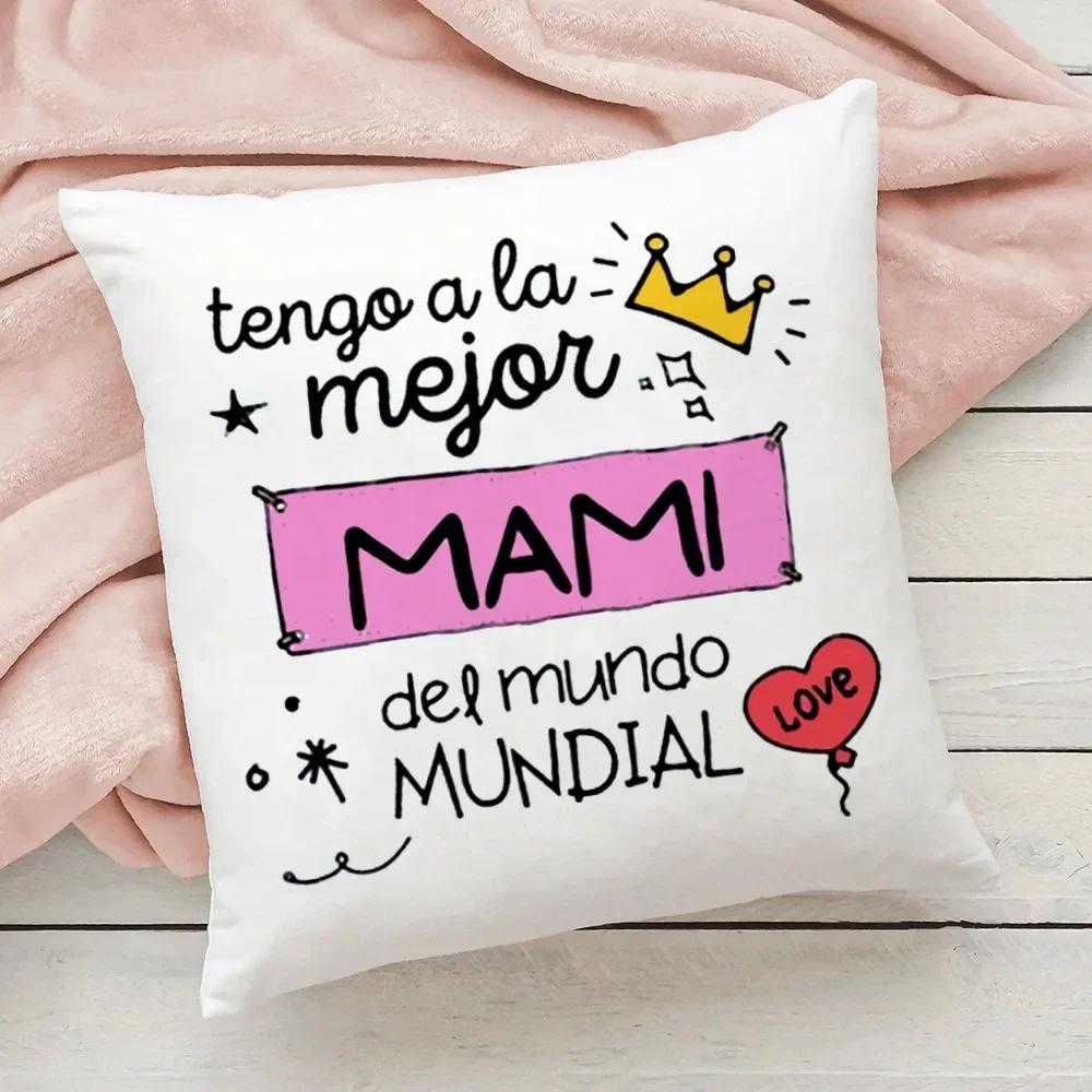 

Лучшая Мама в Мире Принт Наволочка Чехол на Подушку для Дивана Простая Наволочка Декор Декоративные Подушки Подарки на День Матери День Рождения 12x12in 30x30cm