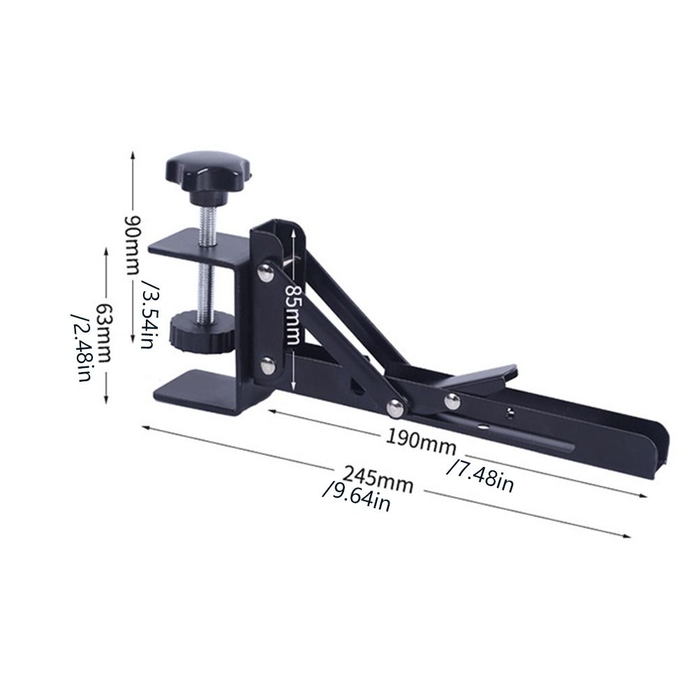 2PCS L-shaped Foldable Desktop Shelf Bracket Heavy-duty Folding Shelves Work Bench